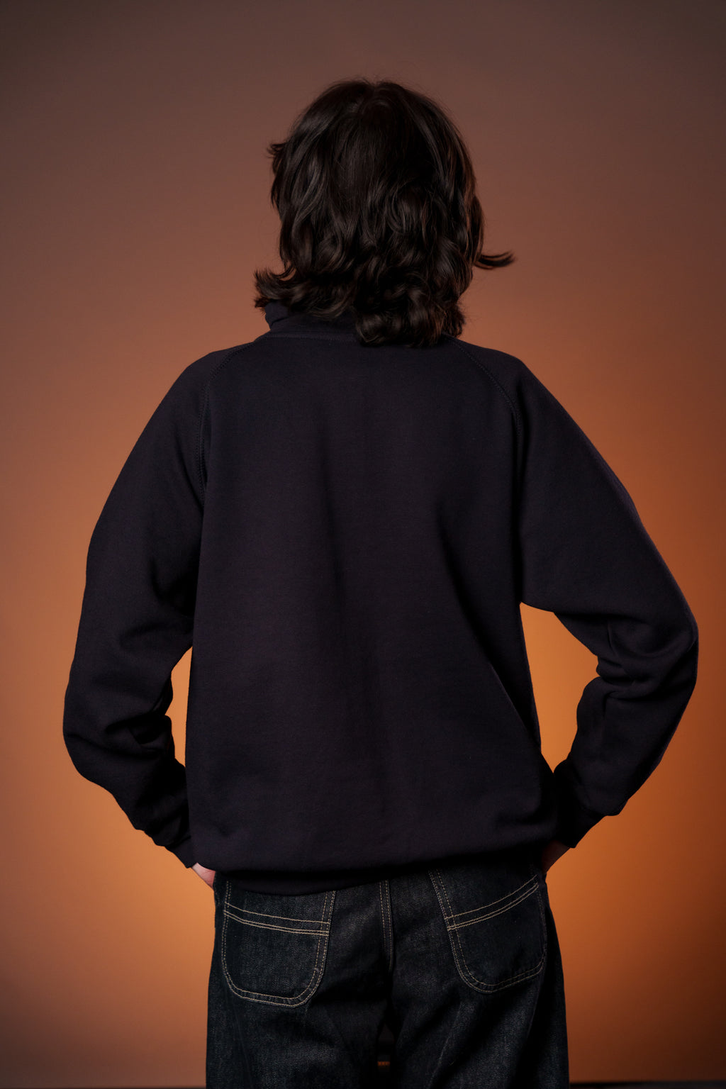 Arbeitszeitbetrug | Half Zip - schwarz